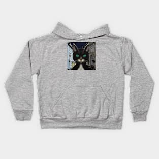 Curious Cat about Town Kids Hoodie